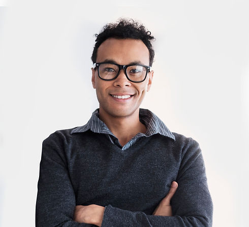 Smiling Man with Glasses